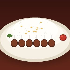 چلو کباب شیشلیک